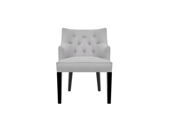 The indoor dining chair embodies an elegant design that exudes both style and sophistication.