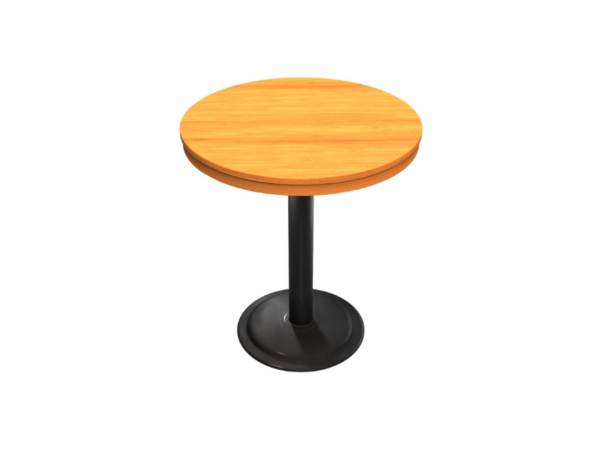 Round-Dining-Table-for-Restaurant.Round-Dining-Table-for-Restaurant is made of solid Teak wood with a mild steel epoxy coated base and easy to move.