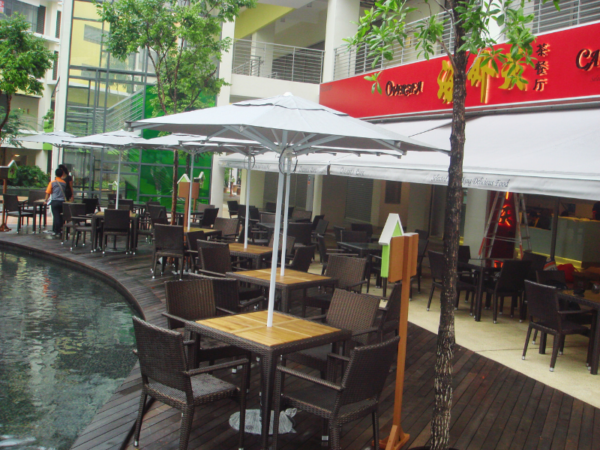 outdoor dining furniture, outdoor chair, outdoor table, umbrellas