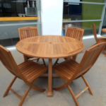 Tiara Outdoor Dining Table functional piece of furniture made entirely of 100% genuine teak timber. Its design and construction make it an excellent choice.