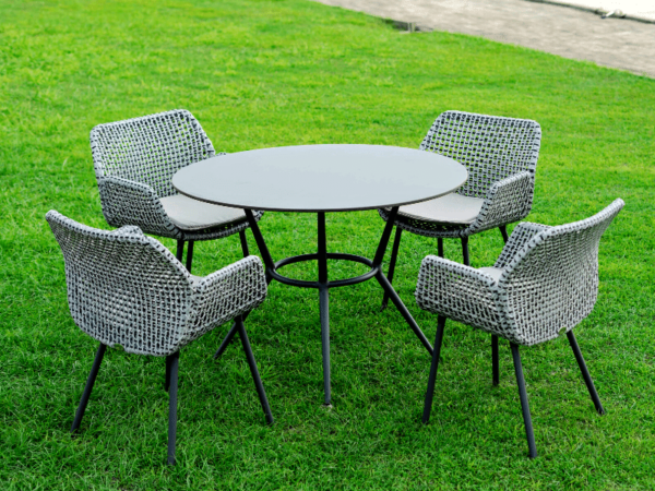 Outdoor-Dining-Table DINING TABLE WITH AVA DINING CHAIRS